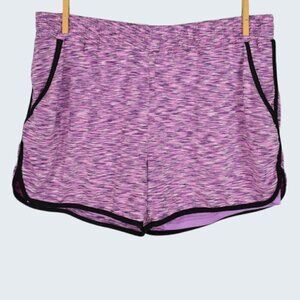 BLEVON H SPACE DYE 2 IN 1 PINK ATHLETIC SHORTS